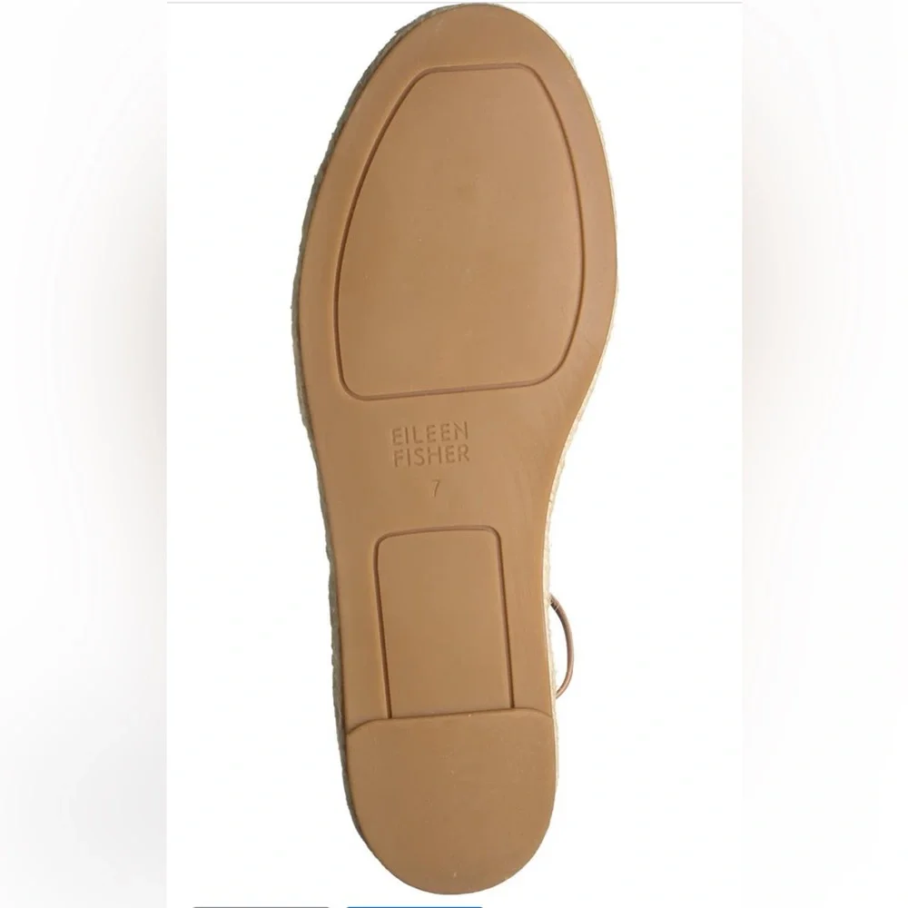 Eileen Fisher Lace-Up Espadrille Toffee Cream 7